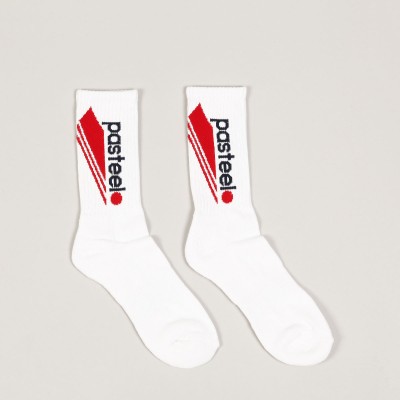 Pasteelo OG Socks White Red
